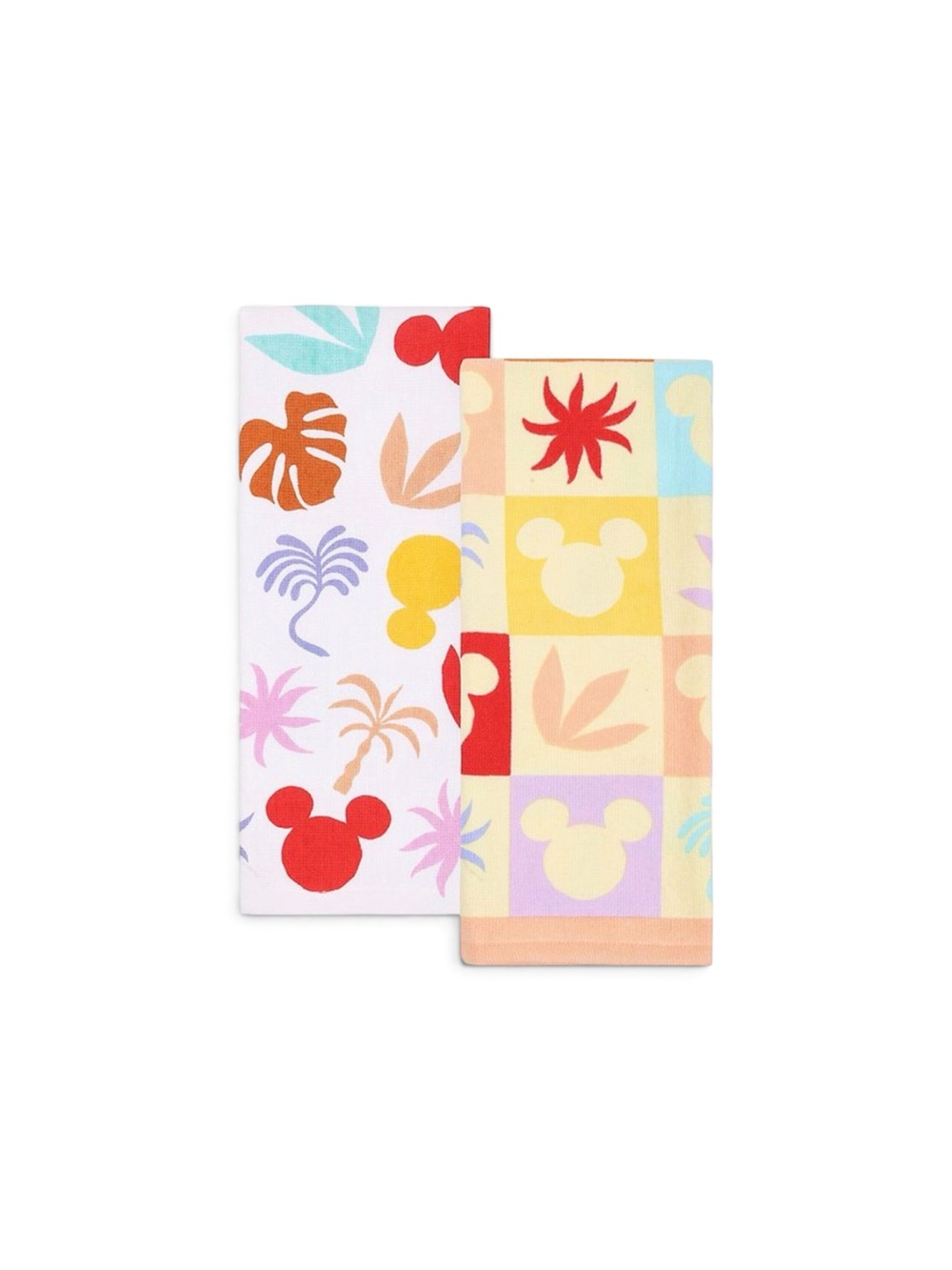 Disney Mickey Mouse Tropical Kitchen Towels Set of 2pk. - Home Decor Brand New